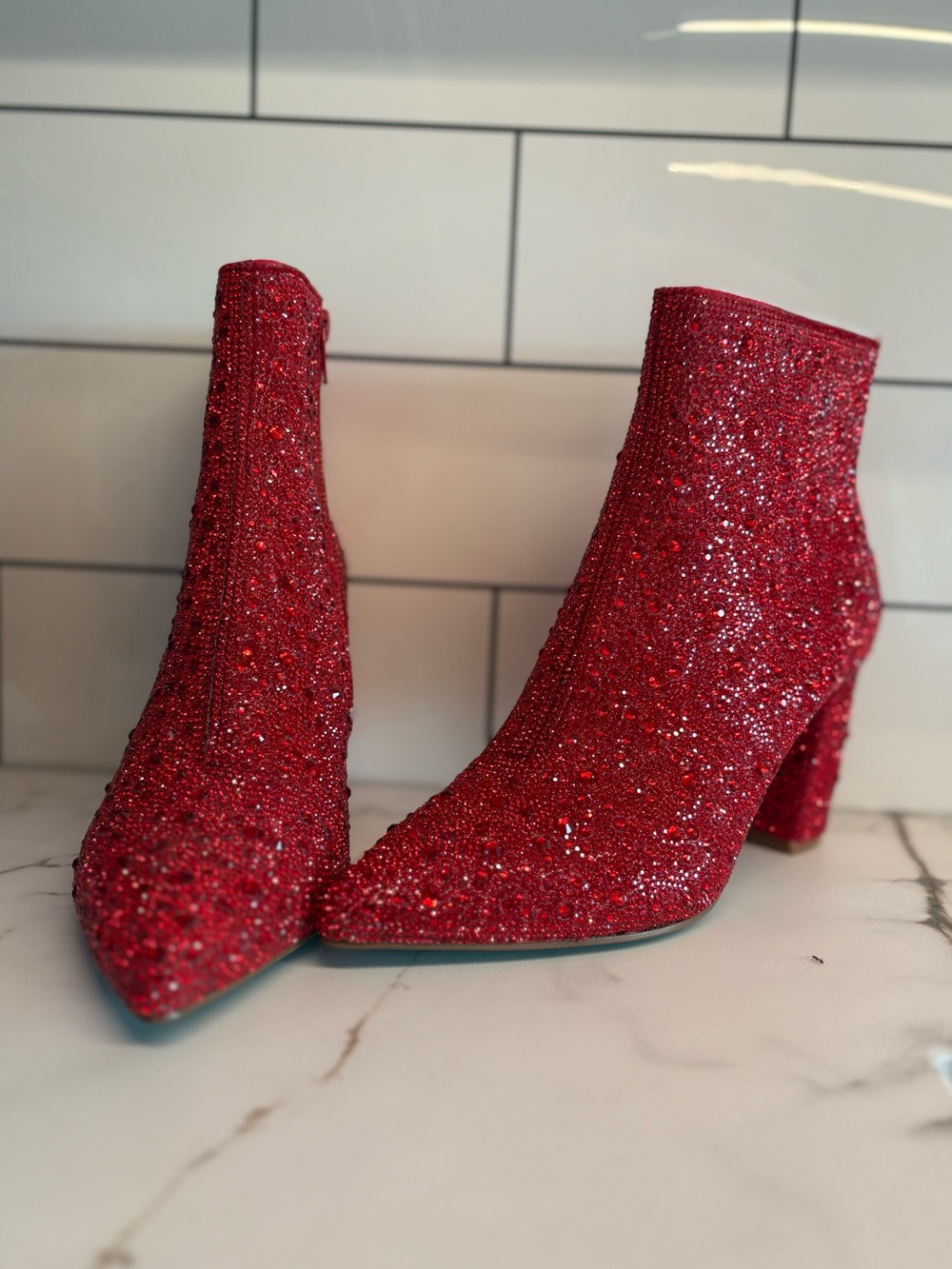 Betsy Johnson Cady Rhinestone Booties